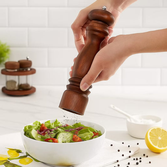 Wooden Pepper Grinder, 26.8x6.4x6cm