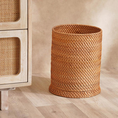Rattan Waste Bin, 23x23x30cm
