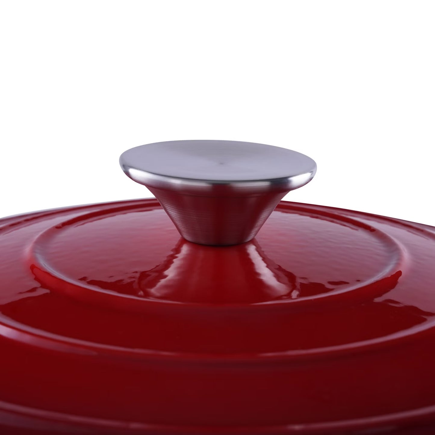 Red Enameled Cast Iron Cooking Pot, 4L