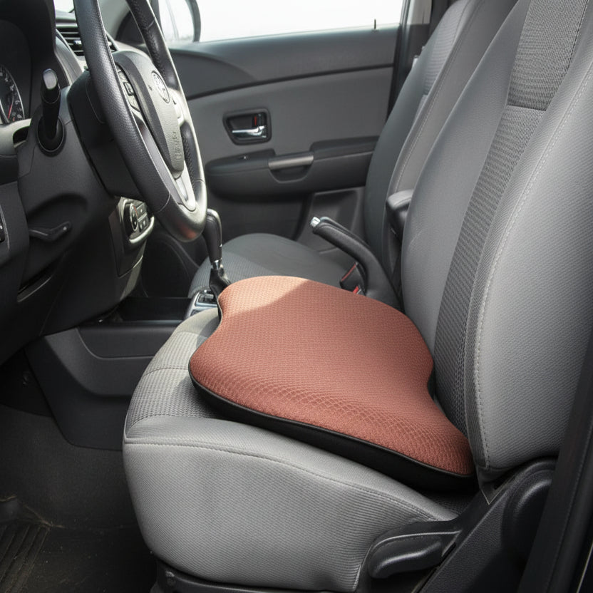 Memory Foam Booster Cushion with Elevated Seating Position and Pressure Relief