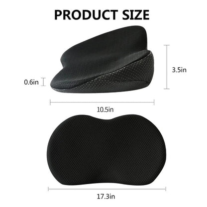 Memory Foam Booster Cushion with Elevated Seating Position and Pressure Relief