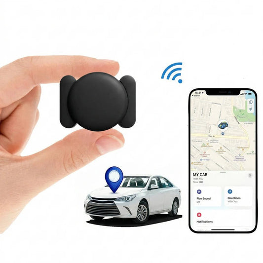 Real-Time GPS Tracker with Magnetic Mount and Keychain Case