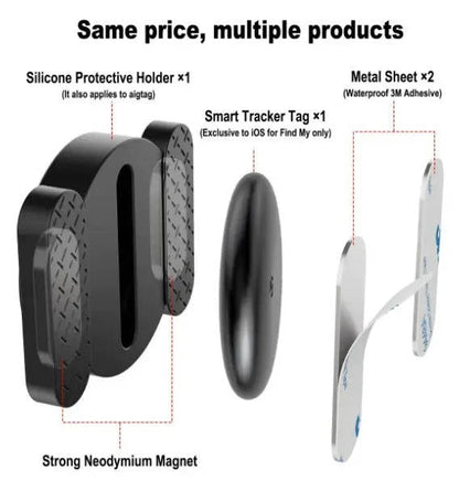 Real-Time GPS Tracker with Magnetic Mount and Keychain Case