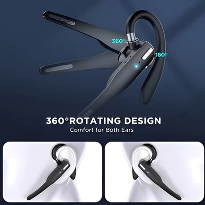 Wireless Trucker Headset with Dual Mic Noise Cancellation and Dual-Device Pairing