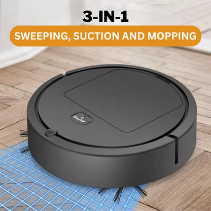 Automated Floor Cleaner with Sweep and Mop Function and Obstacle Detection, 60-Minute Runtime