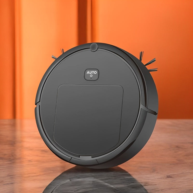 Automated Floor Cleaner with Sweep and Mop Function and Obstacle Detection, 60-Minute Runtime